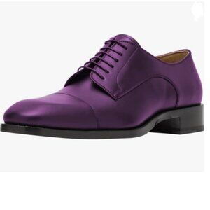FSJ | Shoes | Fsj Purple Mens Cap Toe Oxford Laceup Low  display picture 1